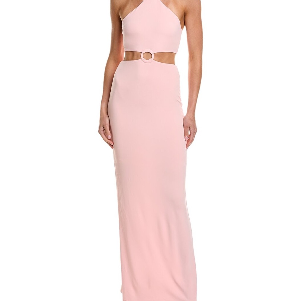 Alice + Olivia Pink Halter Gown for Prom